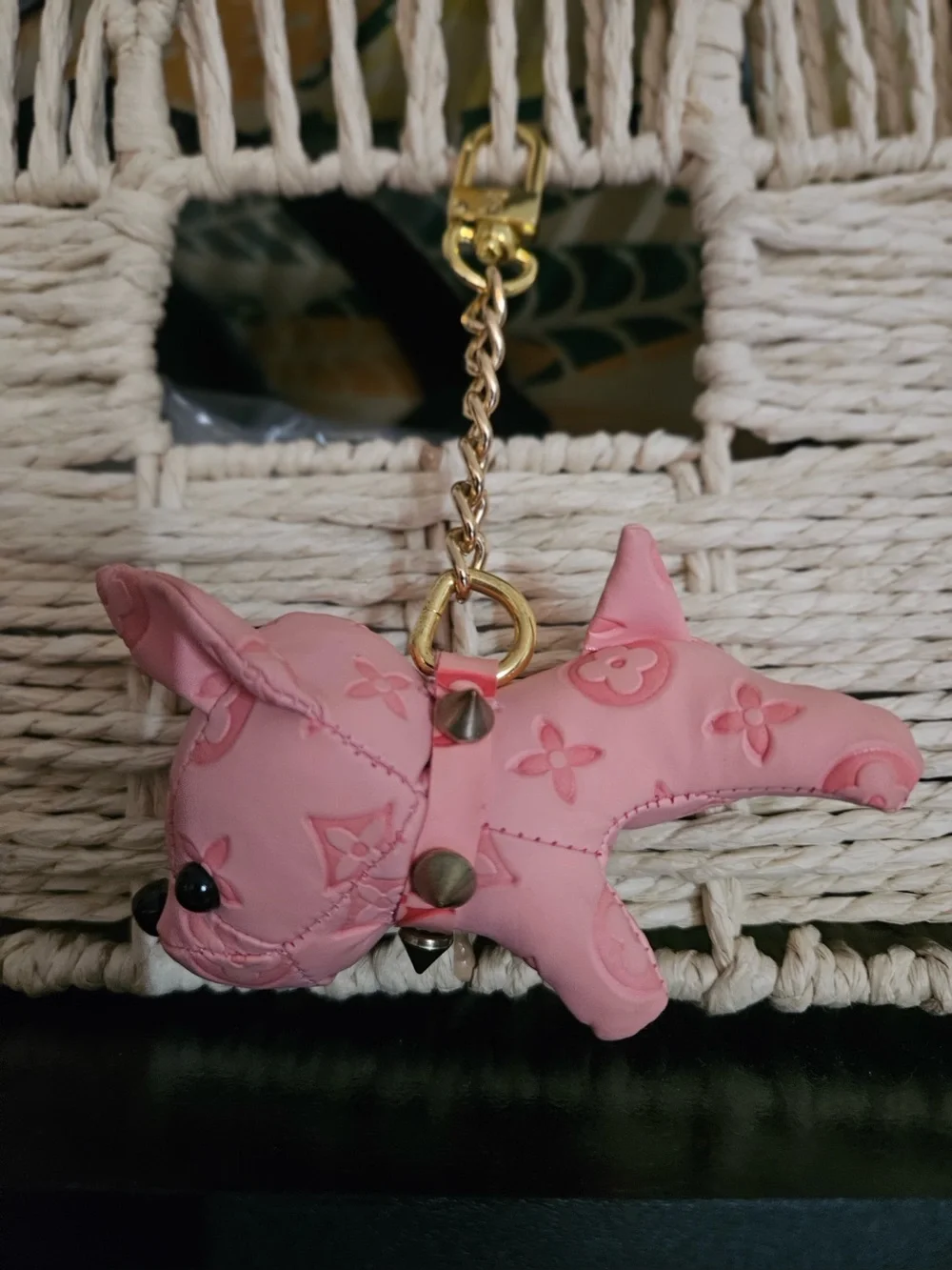 Pink Puppy Keychain Charm - Accessories